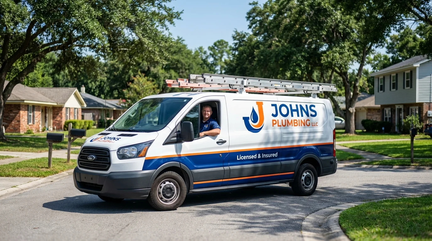 Johns Plumbing LLC service van in Berino, NM