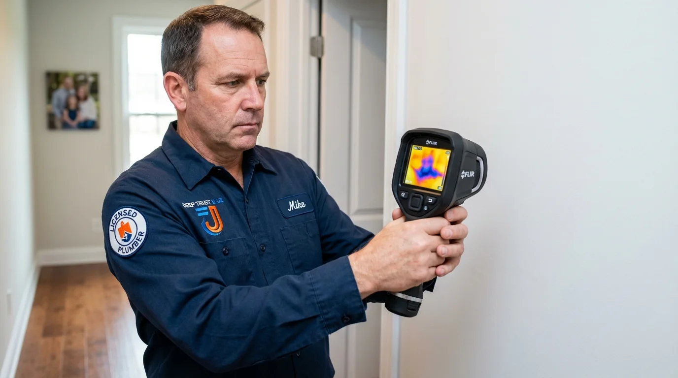 Thermal imaging leak detection by Johns Plumbing LLC in Berino